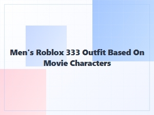 Movie Character Themed Roblox Outfits for Men